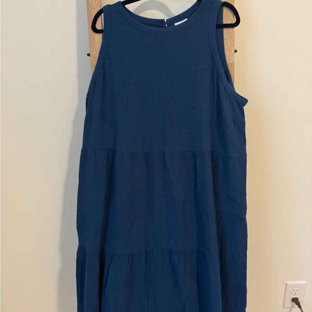 Ava & Viv Sleeveless Blue Dress